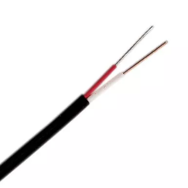 Omega EXFF-J-16-SLE-50 : Thermocouple Extension Wire, Duplex, J Type, 0 C to 200 C (32 F to 392 F), Solid, 16 AWG, 50 ' Cable, FEP, ANSI (Std), SLE, EXFF-J Series, Spool