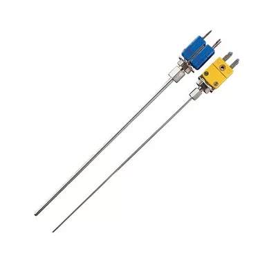 Omega SCASS-125U-12-DUAL-PFA : Dual Element Thermocouple Assembly, Miniature CONN, K Type, 0 çC to 200 çC (32 çF to 400 çF), 0.125 " x 12 " (DxL) Probe, PFA Coated, Immersion, Ungrounded, ANSI, SCASS Series, Each